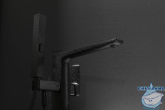 Смеситель для ванны напольный Allen Brau Infinity 265452 (черный матовый)