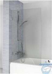 Шторка для ванны Riho VZ Scandic NXT X409 800x1500 L/P GX00513B0 профиль черный, стекло прозрачное