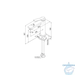 Смеситель для раковины Iddis Parker PARBL00i01 (черный матовый)
