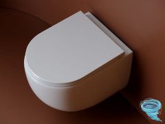 Унитаз подвесной безободковый Ceramicanova UP Rimless CN4007 с сиденьем быстросъемным Soft Close (микролифт)