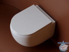 Унитаз подвесной безободковый Ceramicanova UP Rimless CN4007 с сиденьем быстросъемным Soft Close (микролифт)