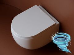 Унитаз подвесной безободковый Ceramicanova UP Rimless CN4007 с сиденьем быстросъемным Soft Close (микролифт)