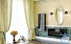 Тумба подвесная Aqwella Clarberg Due Amanti 100 Due.01.10/BLK/GL черный, ручки золото с раковиной Elegance 100