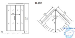 Душевая кабина Timo Lux TL-1503 100х100