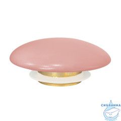 Накладка на слив для раковины ABBER AC0014MP розовая матовая, керамика