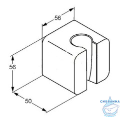 Держатель душа настенный Kludi A-QA 6555105-00