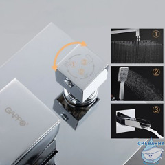 Душевая система Gappo G7107-20 300 1 режим (хром)