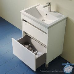 Тумба напольная, 60 см, белый, Zodiac X, IDDIS, ZDX60WFi95 подходит умыв. 4076000i28