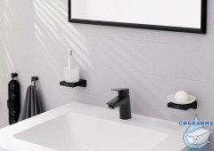 Смеситель для раковины Hansgrohe Logis 71077670 (черный матовый)