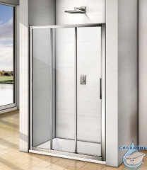 Дверь в нишу Bas Orion WTW-140-C-CH профиль хром, стекло прозрачное