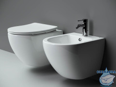 Унитаз подвесной безободковый Ceramicanova Metropol Rimless CN4002 с сиденьем быстросъемным Soft Close (микролифт)