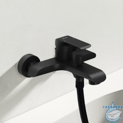 Смеситель для ванны Ravak Flat FL 022.20/150 X070175 (черный матовый)
