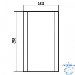 Зеркало Акватон Ария 50 белый