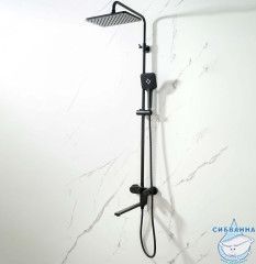 Душевая система Aquatek Ника 300 AQ2840MB (черный матовый)