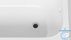 Ванна из искусственного камня Salini Orlando 180x80 (материал S-Sense, белый глянцевый)