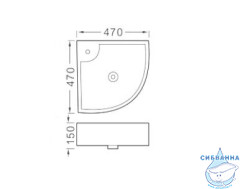 Раковина угловая 47 см Aquatek AQ5166B-00