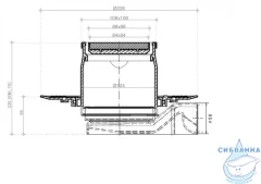 Дренажный трап для душа Pestan Confluo Standard Plate 13702566