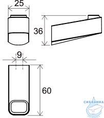 Крючок Ravak 10° X07P555