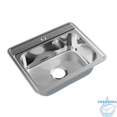 Мойка, нержавеющая сталь, полированная, 530*430, Basic, IDDIS, BAS53P0i77