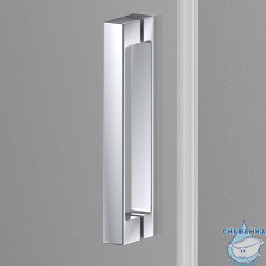 Дверь в нишу Vincea Alpha 85 профиль хром, стекло текстурное VDP-3AL850MT