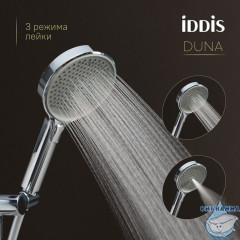 Душевая система с тропическим душем,  изливом и термостатом, глянцевый хром, Duna, IDDIS, DUNSBSTi06