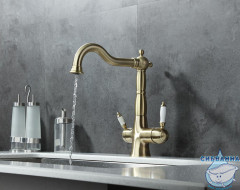 Смеситель для кухни Lemark Villa LM4858B (бронза)