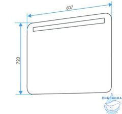 Зеркало 1Marka Гармоника Лайт 60