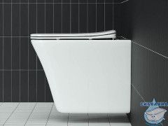 Унитаз подвесной безободковый Ceramicanova Mono Rimless CN1902 с сиденьем быстросъемным Soft Close (микролифт)