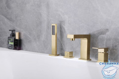 Смеситель для для ванны на борт Abber Daheim AF8213G  (золото)