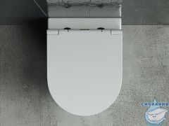 Унитаз подвесной безободковый Ceramicanova Forma Rimless CN3011 с сиденьем быстросъемным Soft Close (микролифт)