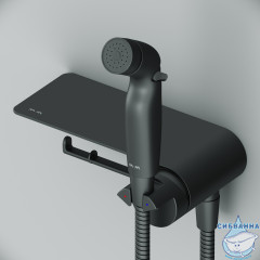 Cмеситель с гигиеническим душем Am.Pm Func F0H8F922 (черный матовый)