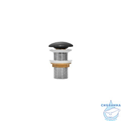 Выпуск для умывальника без перелива, Optima Home, черный матовый, IDDIS, OPHBM00i88