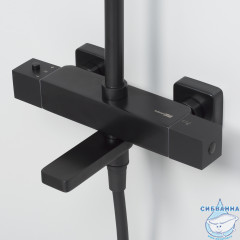 Душевая система Wasserkraft A29901 Thermo 300 1 режим (черный матовый)