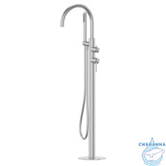 Смеситель ABBER Wasser Kreis 316 AF8115BST напольный для ванны, брашированная сталь