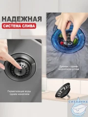 Кухонная мойка Raglo 60 R701.6050.09 (графит)