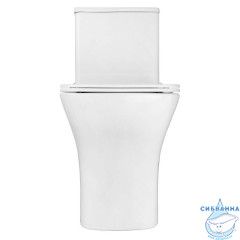 Унитаз напольный безободковый Azario Lodi с бачком и сиденьем Soft Close (микролифт) AZ-8617