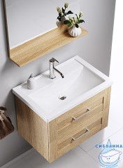 Тумба подвесная Aqwella Classic Фостер 60 с раковиной Фостер 60 дуб сонома