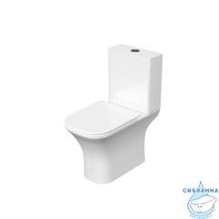 Унитаз напольный безободковый Aquatek Optima Square AQ4411-00 с бачком и сиденьем Soft Close (микролифт)