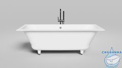 Ванна из искусственного камня Salini Orlando Axis 180x80 (материал sapirit, белый матовый)