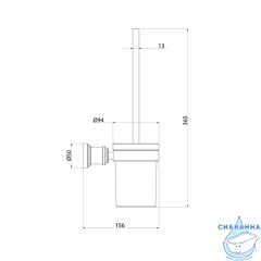 Ёршик, матовое стекло, хром глянцевый, Виндзор (Windsor), IDDIS, WINSCG0i47