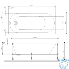 Ванна акриловая AM.PM X-Joy 150х70 W94A-150-070W-A1