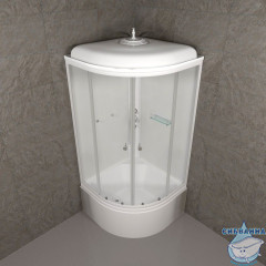 Душевая кабина Тритон Ультра Б 90x90 профиль белый, стекло прозрачное Щ0000061837