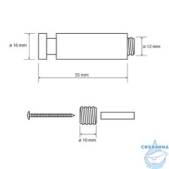 Крючок Bemeta Dark  104506080