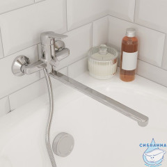 Смеситель для ванны с длинным изливом, Stripe, Milardo, STRSB02M10