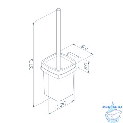 Ершик для унитаза Am.Pm AM.PM Gem A9033422