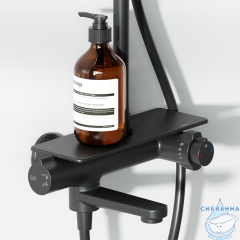 Душевая система Damixa Jupiter 977760300 (черный матовый)