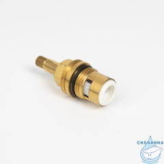 Кран-букса для смесителя, керамика, 90°, 20 зубцов, G1/2", М24, h=52 мм, правая, IDDIS, 998CR521SMH-1