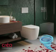 Унитаз подвесной безободковый с сиденьем Soft Close (микролифт) )