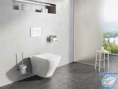 Унитаз подвесной безободковый Ravak Classic RimOff X01671 с сиденьем Soft Close (микролифт) быстросъёмным