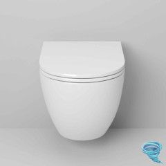 Унитаз подвесной безободковый Grossman GR-001SQ с сиденьем Soft Close (микролифт)